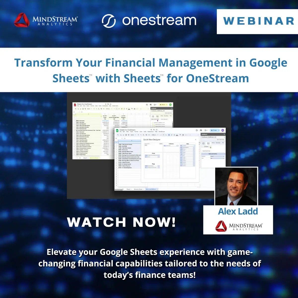 Transform Financial Management with Google Sheets for OneStream